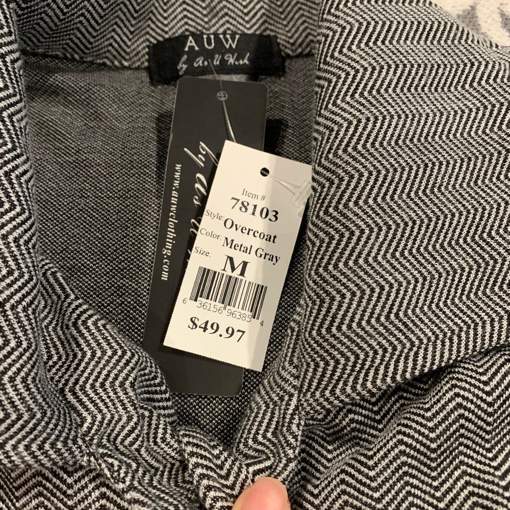 AUW Metal Gray Overcoat - Picture 3 of 13